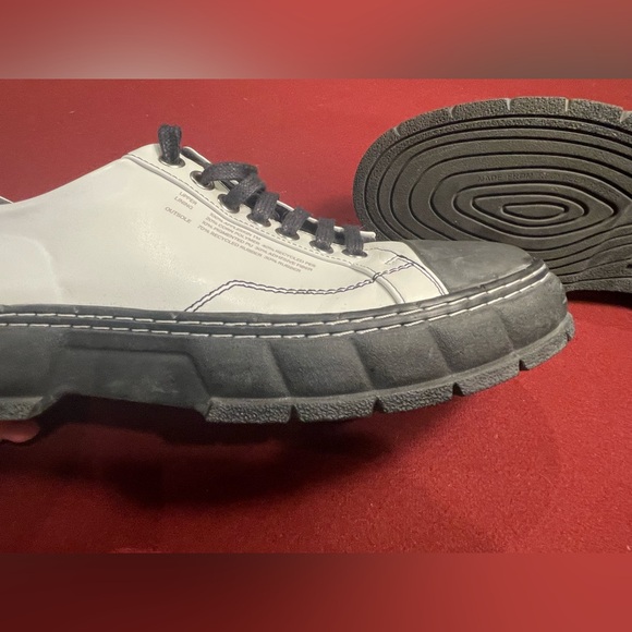 Virón White & Black Apple Leather 1968 Contrast Sneakers - Picture 6 of 8